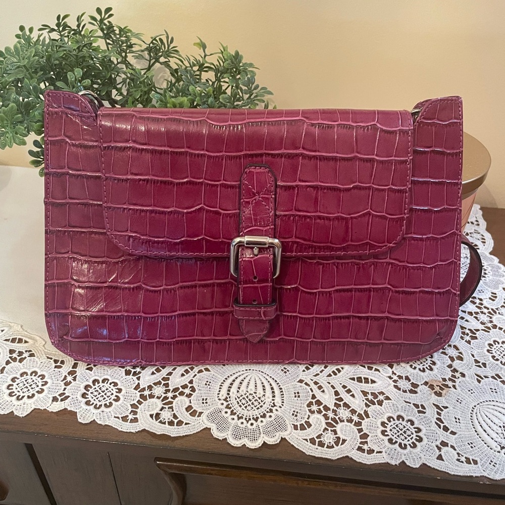 L’intervalle croco crossbody bag